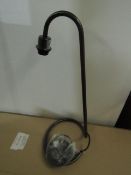 Chelsom - Scroll Table Lamp Anthracite - No Shade Included - New & Boxed.