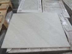 A pallet of 48x packs of 10 Johnsons Tiles 360x275mm Grassmere slate grey matt wall and floor tiles,