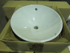 Laufen made "pudding bowl" Basins 450mm Diameter - New & Boxed.