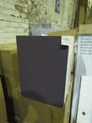 VitrA - Wall-Mounted Bathroom 1-Door Cabinet Matt Purple & Gloss White ( 40cm ) - Good Condition &