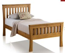 Oak Furnitureland Orrick Rustic Solid Oak Single Bed RRP ô?284.76 SKU OAK-APM-RVE044 PID OAK-APM-