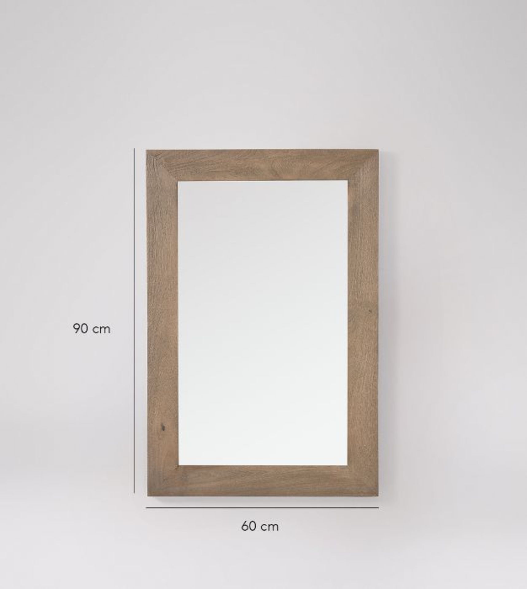 Swoon Valente Rectangular Mirror in Sandblasted Grey RRP £149.00 SKU SWO-GW-valentemirrorrectangleml - Image 5 of 5