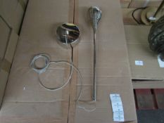Chelsom Lighting Brushed Silver Pendant Light - Very Good Condition.