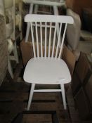 Cotswold Company Spindleback Chair - Pure White RRP Â£100.00 Simplicity is key to creating a relaxed