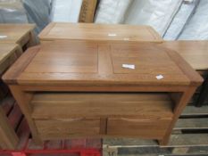 Oak Furnitureland Orrick Rustic Solid Oak Corner Tv Cabinet RRP Â£339.99 (SKU OAK-APM-RVE018-BER PID