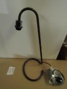 Chelsom - Anthracite Scroll Table Lamp SR/15/TL/BB - No Shade Included - New & Boxed.
