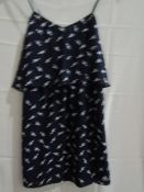 Lavish Alice Dress Black With Pelican Design Size 8 New With Tags