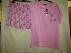 Foxbury Ladies Pocket Detailed Pyjamas Size 16-18 New No Packaging