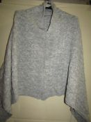 1 X Knitted Poncho"s Grey One Size New & Packaged