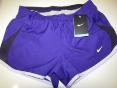 8X Pairs of Nike Shorts Ladies Size X/S Purple & White