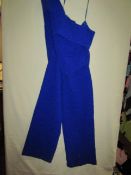 Lavish Alice Jumpsuit Royal Blue Size 8 New With Tags