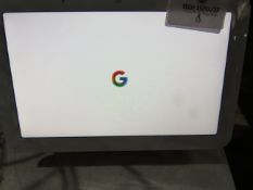 Google Home Hub Smart Screen - ( powers on we havent gone through the full set up on app etc to