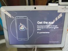 GoogleHome Hub Large Smart Screen - ( powers on we havent gone through the full set up on app etc to