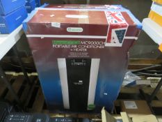 MeacoCOOL MC9000CH portable air conditrioner, no power when plugged in, comes in original box