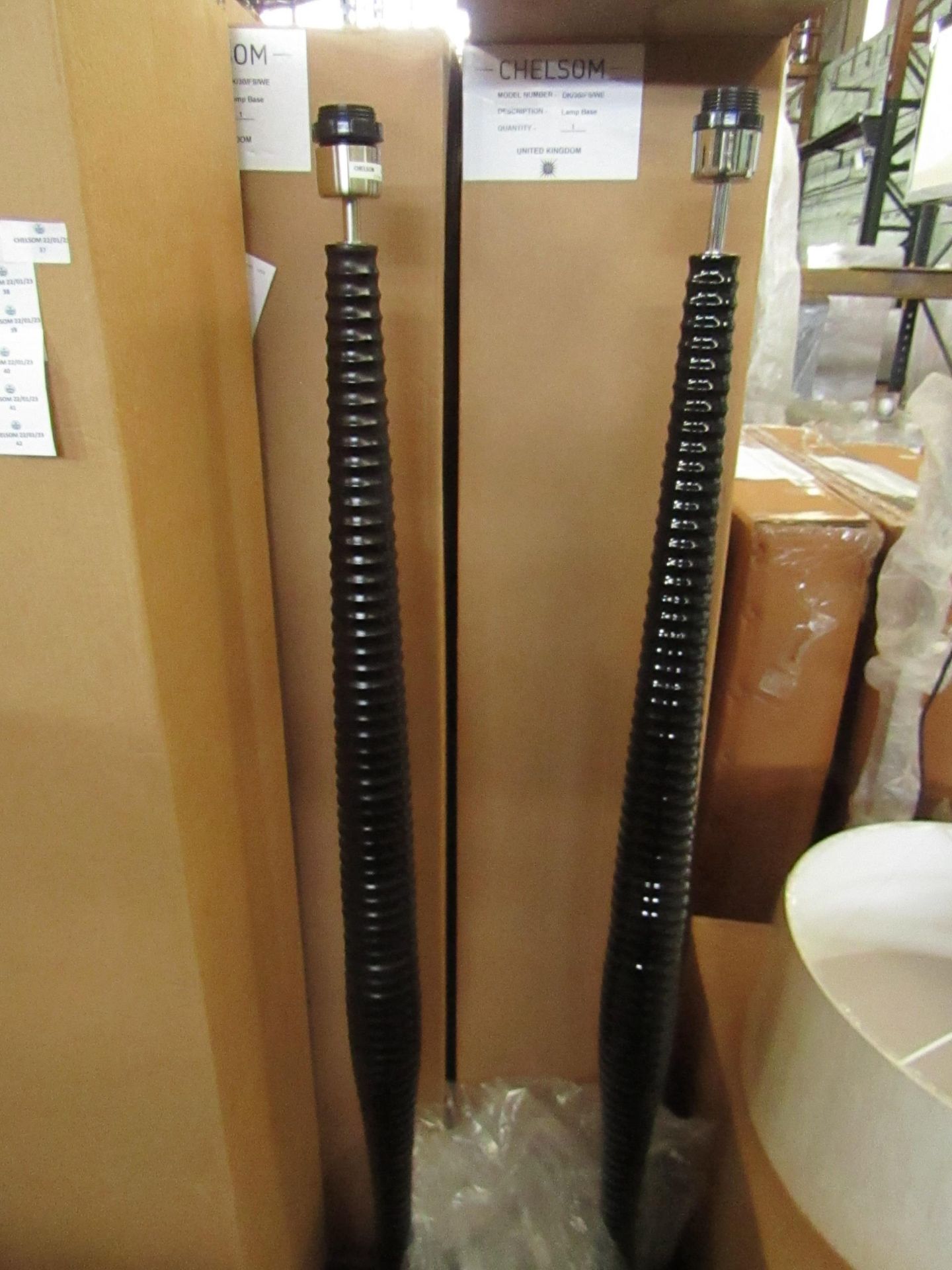 Chelsom - Darkwood Floor Lamp Base DK/30/FS/WE - New & Boxed.