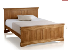Oak Furnitureland French Farmhouse Solid Oak 4Ft 6 Double Bed RRP “?399.99 SKU OAK-APM-SHA009 PID