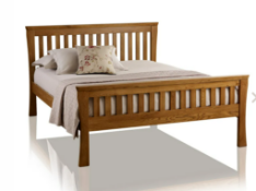 Oak Furnitureland Orrick Rustic Solid Oak 4ft 6" Double Bed RRP “?389.98 SKU OAK-APM-RVE049 PID