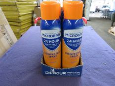 8x Microban - Disinfectant Spray Citrus Scent - 400ml - Unused & Boxed. RRP œ3.00 Per Can.