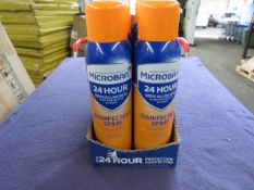 8x Microban - Disinfectant Spray Citrus Scent - 400ml - Unused & Boxed. RRP œ3.00 Per Can.