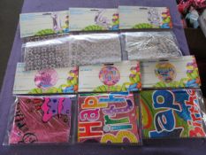 6x Assorted Helium Inflatables - Bloons, Numbers Etc - Unused & Packaged.