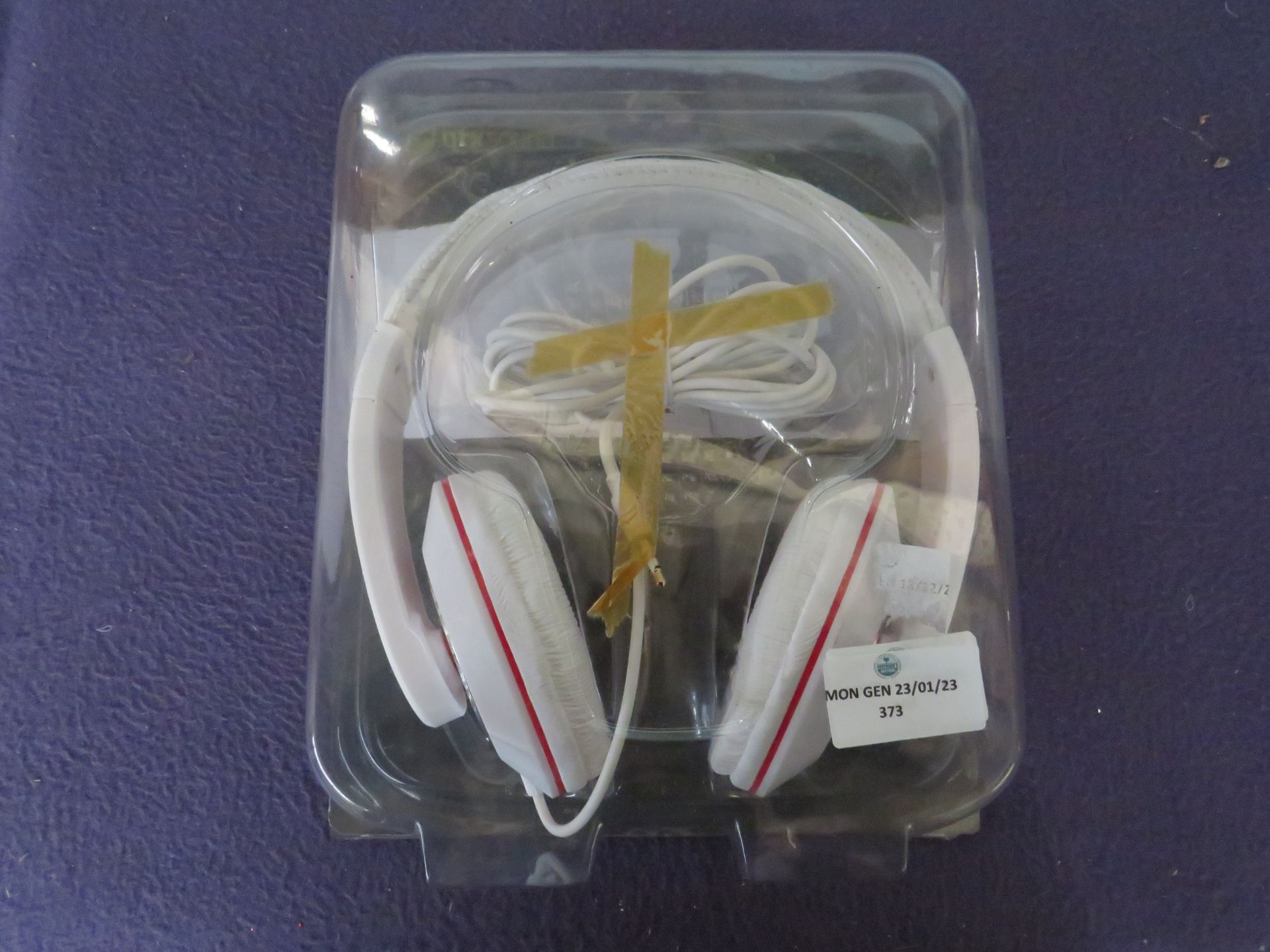 3x GTX Sound - SHW40 White Stereo Hi-Fi Headphones - Packaging May Be Damaged.