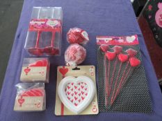 Valentine's Day Gift Pack - Contains 6 Items - All Packaging Damaged.