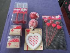 Valentine's Day Gift Pack - Contains 6 Items - All Packaging Damaged.