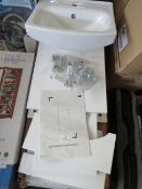 GoodHome - Veleka Fres-Standing Vanity & Basin Set 400mm - Looks Complete & Boxed -Viewing