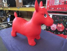 Inflatable Red Horse - No Packaging.