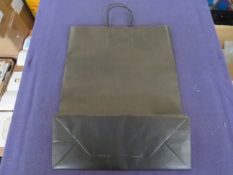 250x Black Paper Gift Bags - All Unused.