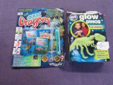 1x Glow Stars - T.Rex Glow Skeleton - Unused & Boxed. 1x Aqua Dragon - Underwater Dragon Eggs -