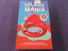 Splash Mania - Ladybird Shaded Pool - Unchecked & Boxed.