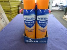 16x Microban - Disinfectant Spray Citrus Scent - 400ml - Unused & Boxed. RRP œ3.00 Per Can.