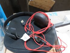 Poly Blackwire 5210 mono USB headset, with carry bag tested and working for sound to the earpiece