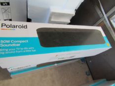 Polaroid 50w Compact sound bar, unchecked and boxed
