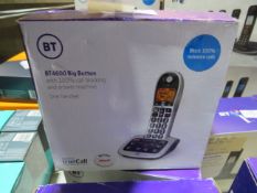 BT4600 Big Button cordless home phone with answer machine and call blocking feature, unchecked but