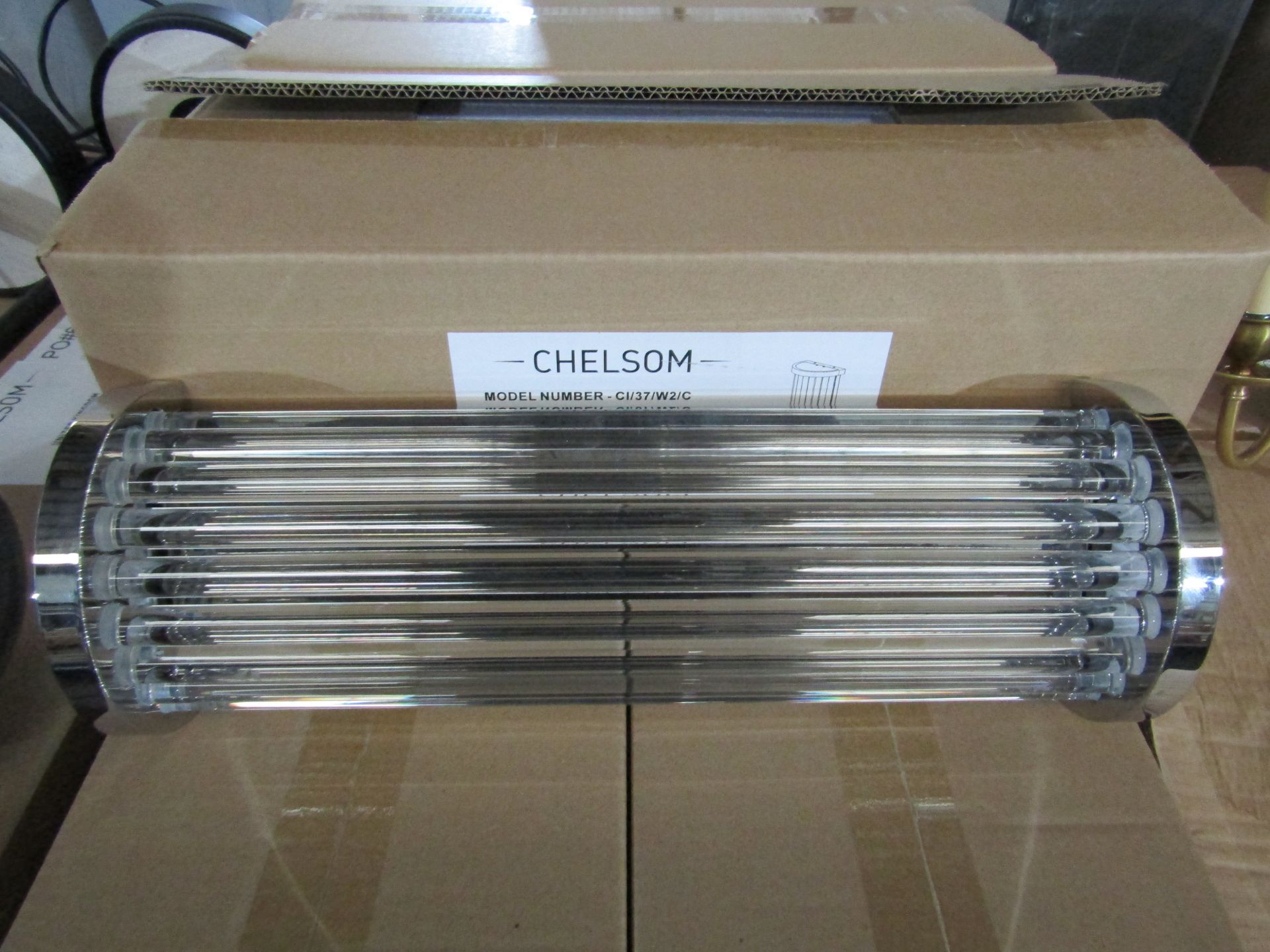 Chelsom Lighting Criterion Wall Light, Polished Chrome - Very Good Condition.