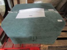 Oak Furnitureland Milner Storage Footstool in Granite Fabric RRP Â£279.99 SKU OAK-APM-MLN010-FND-