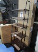 Heals Brunel WIDE Lean To Shelves Dark Wood RRP Â£469.00 This lean-to shelving unit combines