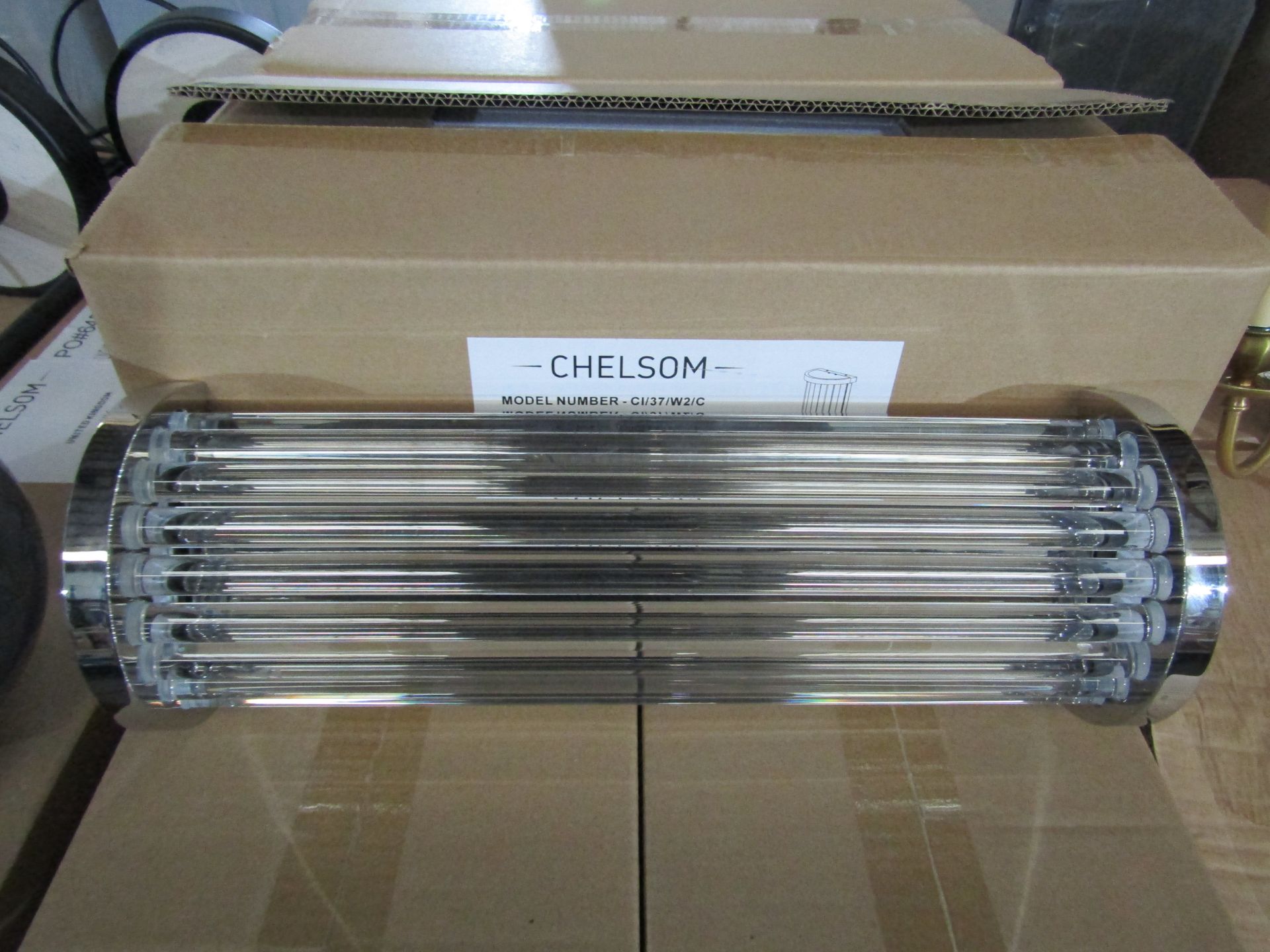 Chelsom Lighting Criterion Wall Light, Polished Chrome - Very Good Condition.