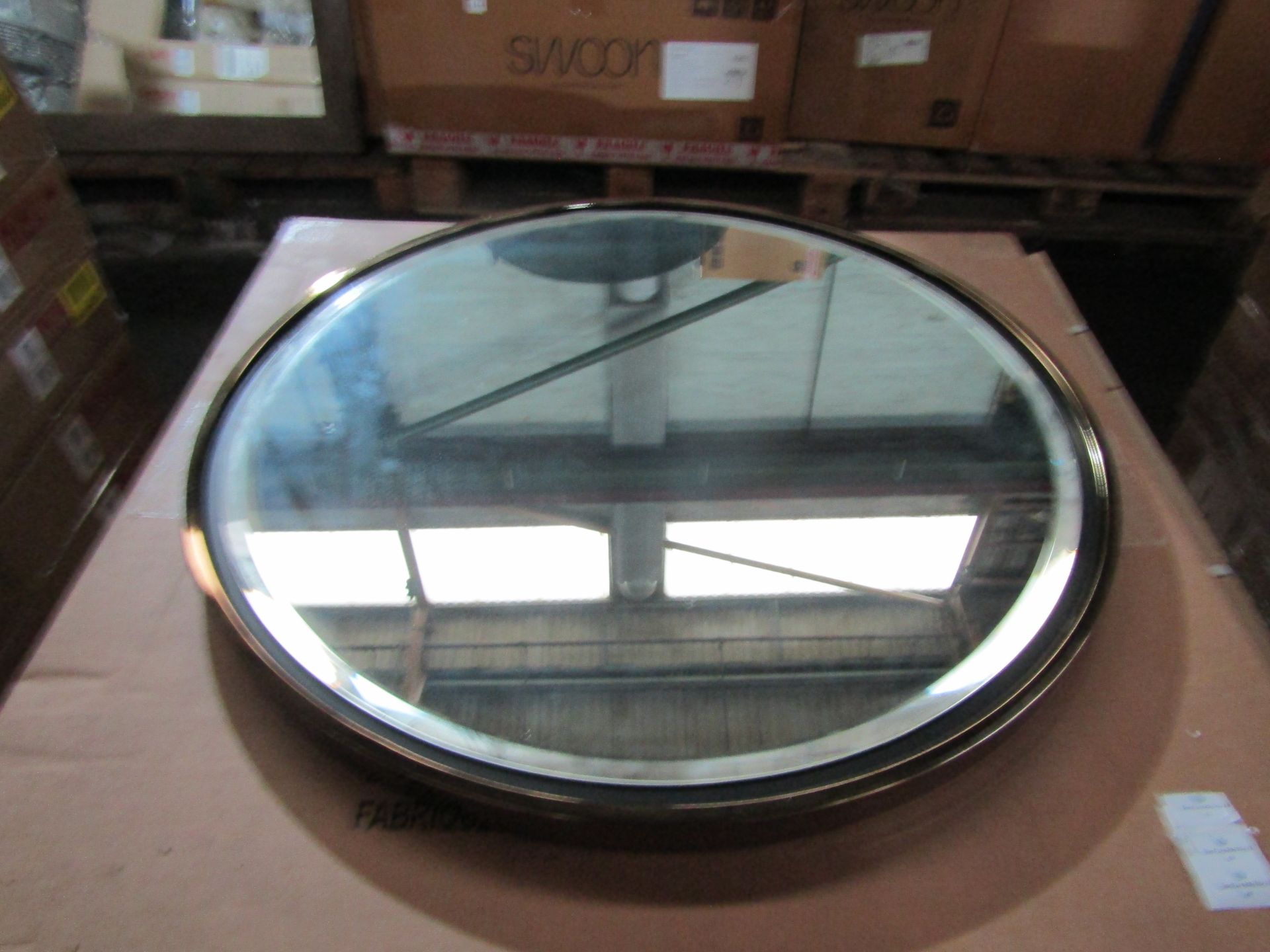 SEI Furniture Holly & Martin Wais Round Wall Mirror (NEW) RRP Â£137.99