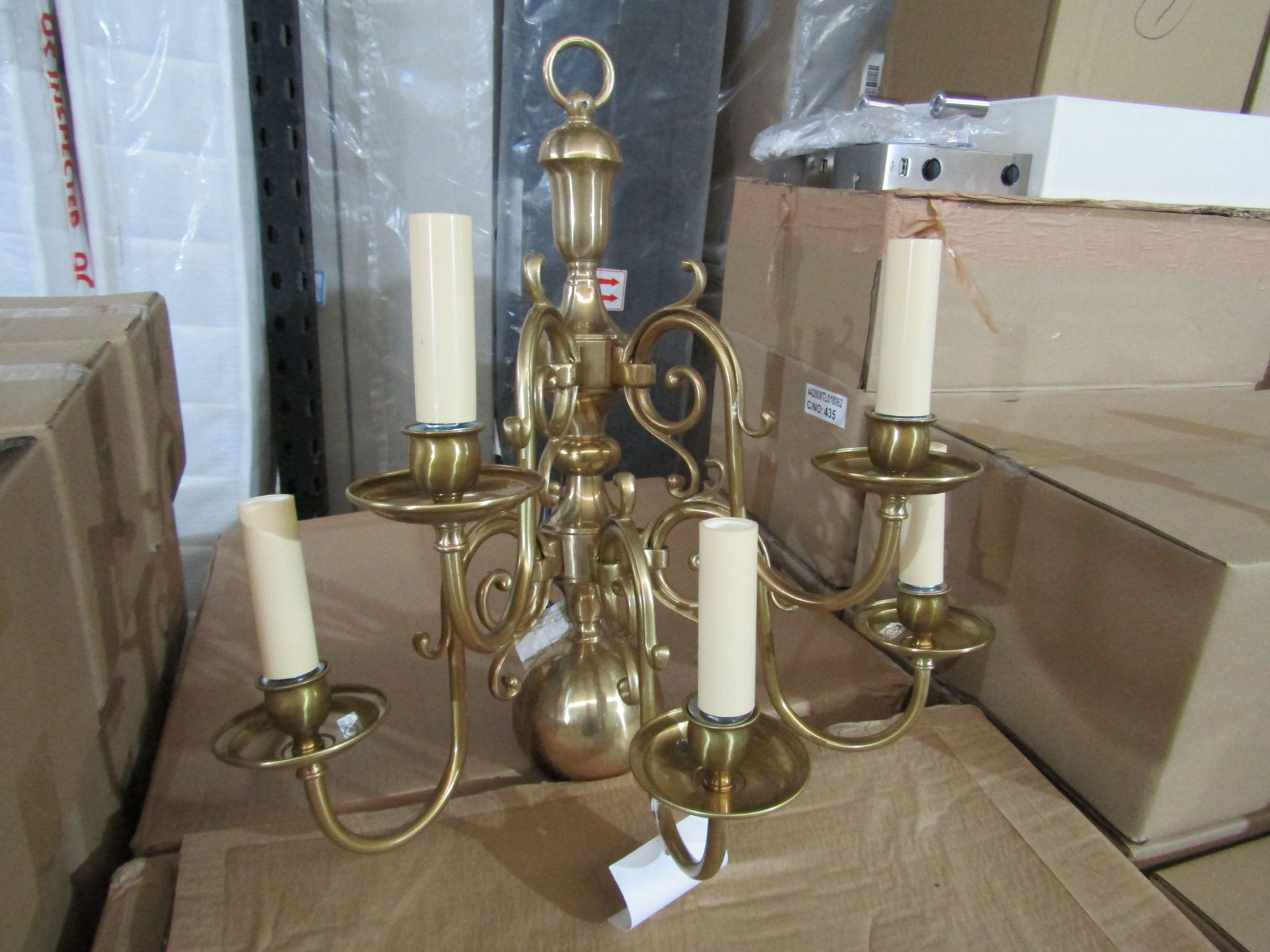 Chelsom Lighting Bespoke Chandelier Design Wall Light, Brass - Decent Condition & Boxed.