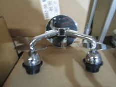 Chelsom Lighting Steel Dual Wall Light - Very Good Condition.