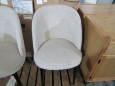 Heals Austen Chair Everest Boucle Natural Black Leg RRP Â£319.00 SKU HEA-APM-1071087 PID HEA-APM-