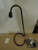 Chelsom - Anthracite Scroll Table Lamp SR/15/TL/BB - No Shade Included - New & Boxed.