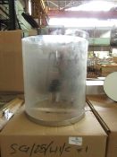 Chelsom - Chrome & Glass Curved Wall Light - SG/25/W1/C - New & Boxed.