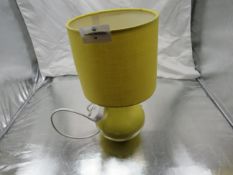 Dunelm EX-Display Lamp Yellow With Shade