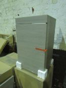 Roca - Maxi Wall-Hung Cloakroom Base Unit With 1-Door - Textured Grey - Good Condition & Boxed