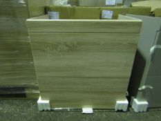 Roca - Dama-N Wall-Hung Base Unit With 2-Drawers 700mm - Textured Birch - New & Boxed. RRP ?400.