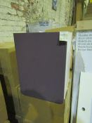 VitrA - Wall-Mounted Bathroom 1-Door Cabinet Matt Purple & Gloss White ( 40cm ) - Good Condition &